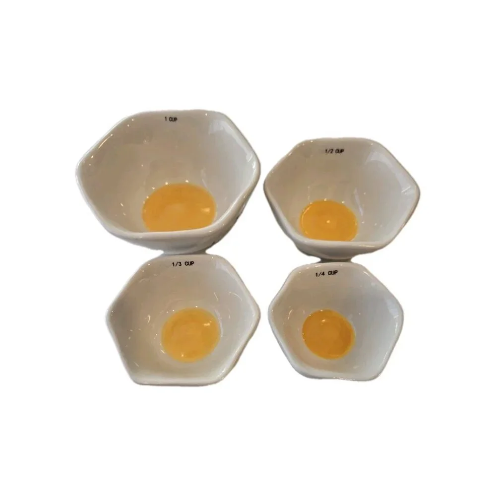 New Raw Fried Egg Funny Ceramic Measuring Cups Gift Gag Gift TIKTOK